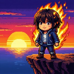 Pixel Flames