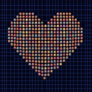 Pixel Football Heart