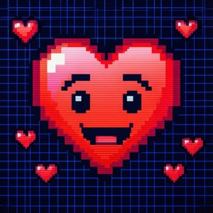 Pixel Heart Emoji