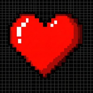 Pixel Heart Retro