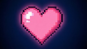 Pixel Heart Retro