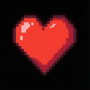 Pixel Heart Retro