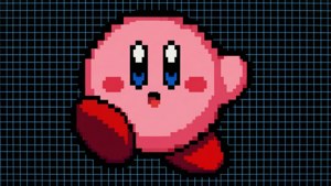 Pixel Kirby Face