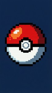 Pixel Pokeball Vector