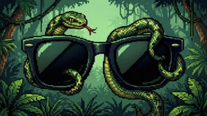Pixel Snake Shades
