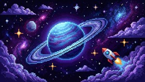 Pixel Space Voyage