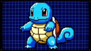 Pixel Squirtle Retro