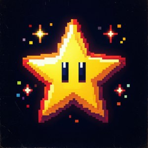 Pixel Star Glow