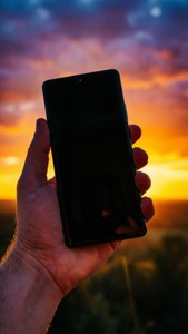Pixel Sunset Silhouette