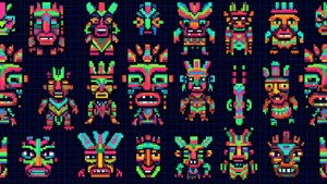 Pixel Tribal Retro