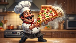 Pizza Chef at Work