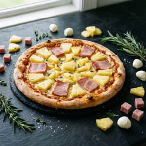 Pizza Ingredients Flat Lay