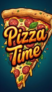 Pizza Time Typography