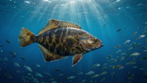 Plaice in Vast Ocean School
