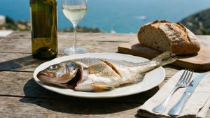 Plaice Lunch with Wine
