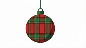 Plaid Pattern Ornament Vector