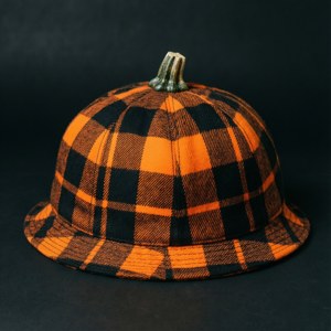 Plaid Pumpkin Hat