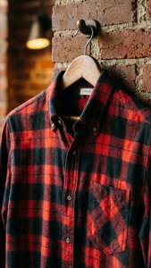 Plaid Shirt on Hanger