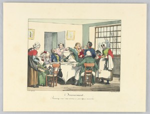 Plaisantez vois? Nous sommes à jeun depuis avant hier, Plate 4 from "Inconvénient"