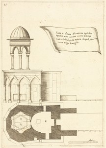 Plan and Elevation of the Church of the Holy Sepulchre
