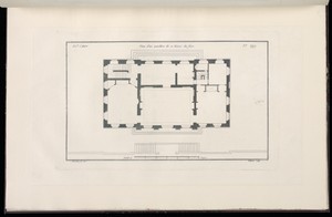 Plan d'un pavillon de 12 Toises de face