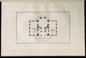 Plan d'un pavillon de 14 toises de face