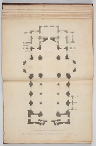 Plan de l'Eglise de St. Remy érigée en Paroisse par le Roy à Lunéville.