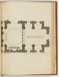Plan de la Chapelle ou est representé le tombeau de Monsieur le Duc de Montmorency, fait p Monsr. Anguér