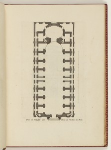 Plan de l’Eglise des Peres de l’Oratoire de Paris