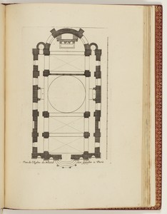 Plan de l’Eglise du Nouitial des Jesuistes à Paris