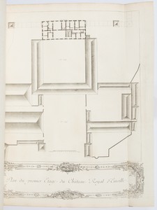 Plan de premier Etage du Château Royal d'Einville.
