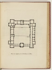 Plan du Chasteau de Colombieres en Brie