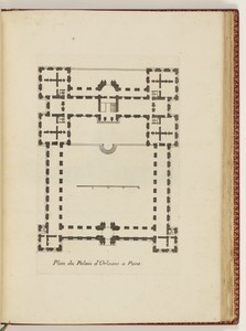 Plan du Palais d’Orleans a Paris
