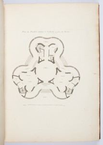 Plan du Pavillon nommé le Trefle, bâti en face du Rocher.