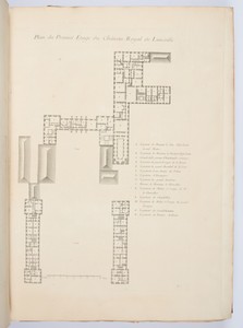 Plan du Premier Étage du Château Royal de Lunéville.