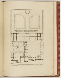 Plan du rez de chaussee de l’Hostel de Liancourt Au faux-bourg St. Germain à la rue de Seine