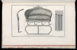 Plan et Elévation d'une Ottomane