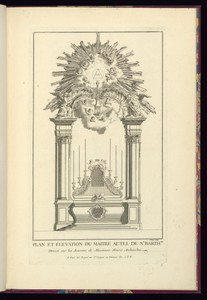 PLAN ET ELEVATION DU MAITRE AUTEL DE ST.BARTH.MY