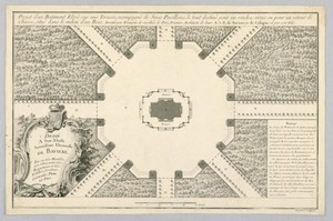 Plan of a Hunting Lodge With 16 Wings