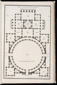 Plan pour un Bâtiment de l'ordre Composite