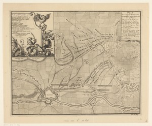 Plan van het kamp van de Geallieerden voor Maastricht, 1703