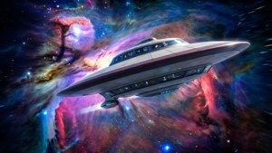 Planet Express Ship in Nebula
