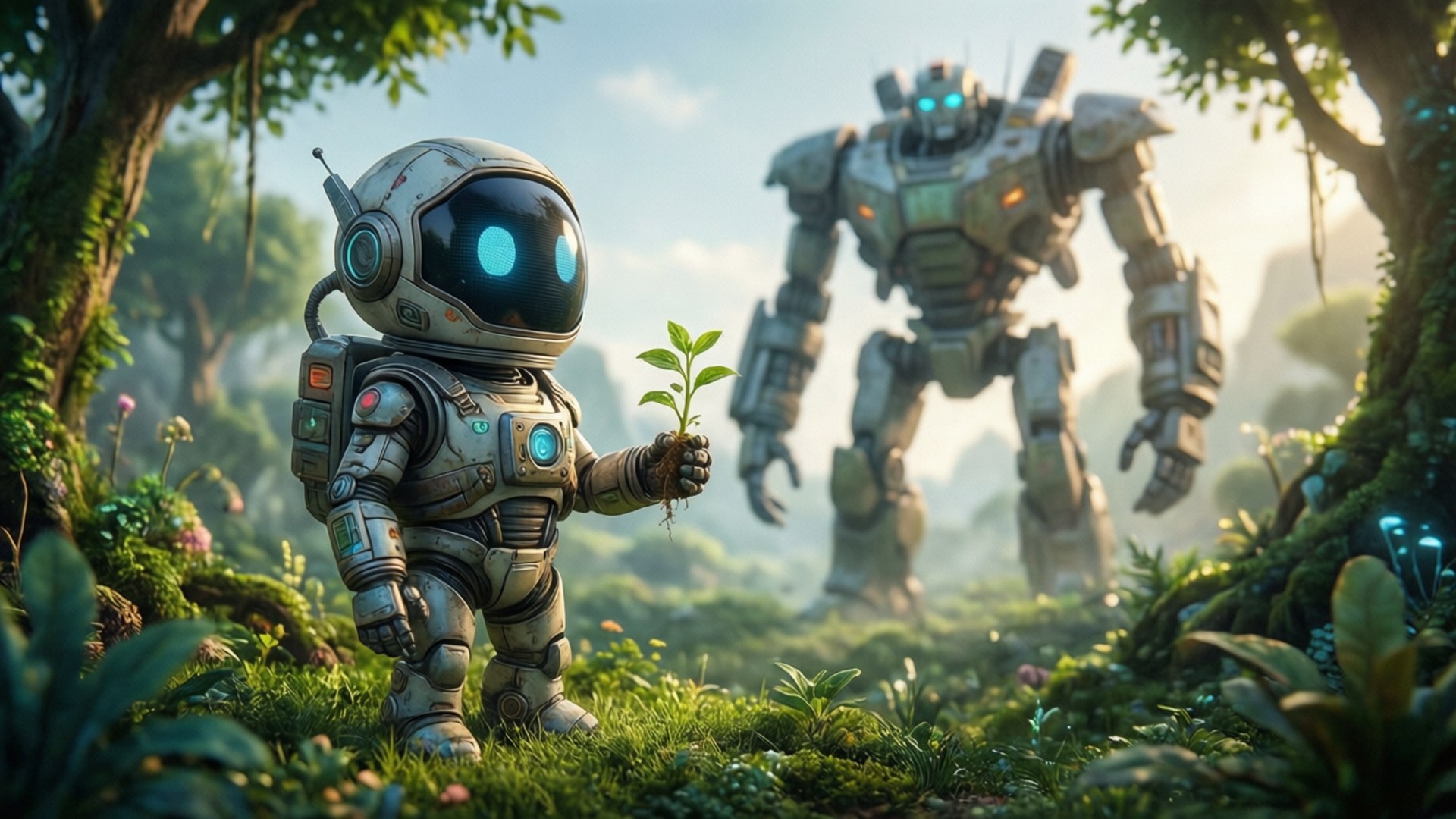Planet Garden Guardian by Wallpapers.art Studio