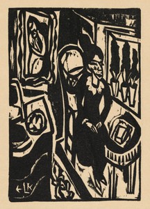 plate 1 in Alfred Döblin: Das Stiftsfräulein und der Tod (Alfred Döblin: The Canoness and Death)