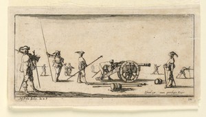 Plate 10, from "Desseins de Queleques Conduites de Troupes, Canons, et Ataques de Villes"