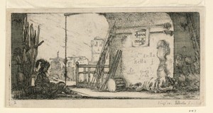Plate 2, from "Desseins de Queleques Conduites de Troupes, Canons, et Ataques de Villes"