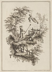 Plate 3, "Suite de douze Pêcheurs et Chasseurs"
