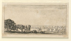 Plate 8, from "Desseins de Queleques Conduites de Troupes, Canons, et Ataques de Villes"