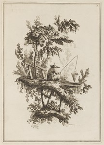 Plate 9, "Suite de douze Pêcheurs et Chasseurs"