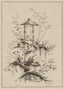 Plate from a Set of Chinoiserie Representations